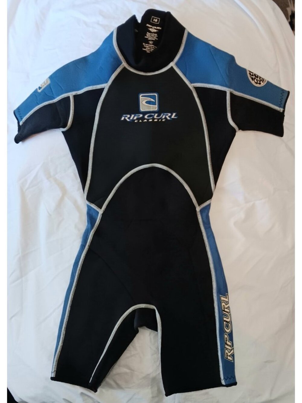 Rip Curl Shorty Youth Wetsuit Rash Guard Size 10